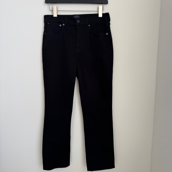 NWOT J.Crew Factory Black Essential straight jean all-day stretch SZ 28 - Picture 3 of 5